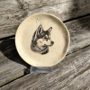 talerz ceramiczny z rysunkiem psa