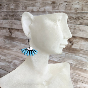 kolczyki ceramiczne kwiaty