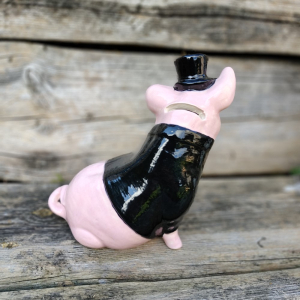 Skarbonka ŚWINKA w kapeluszu