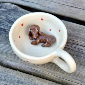 Filiżanka z jamnikiem