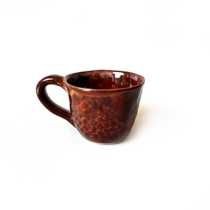 Filiżanka ceramiczna brązowa