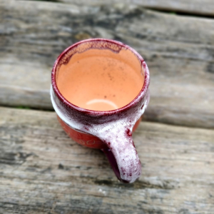 Kubek ceramiczny obręcz fioletowy