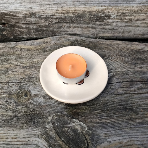 Talerzyk z rysunkiem łapki