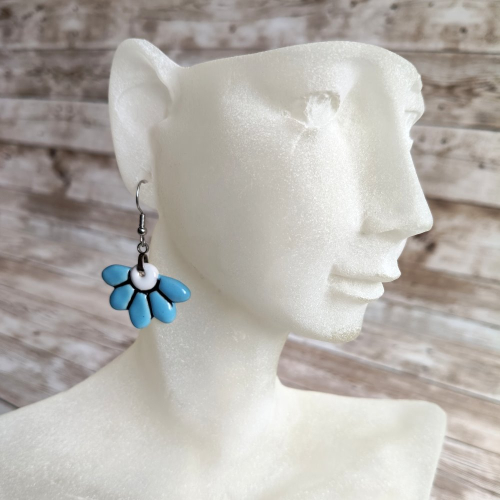 Kolczyki KWIATY wiszące