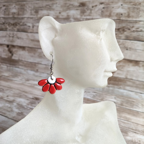 Kolczyki KWIATY wiszące