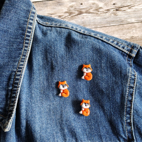 Przypinka / Pin - mały Lisek