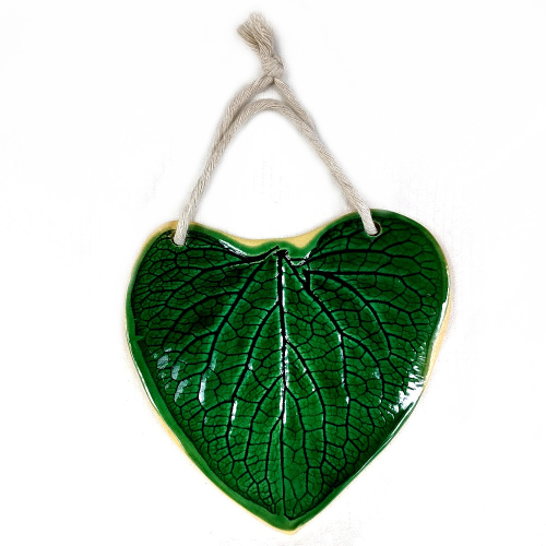 Dekoracja wisząca serce zielone