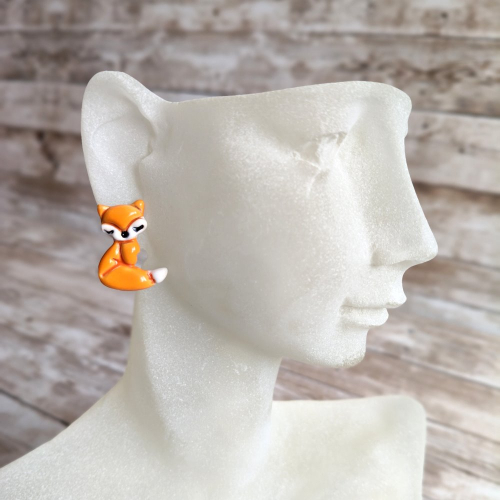 Kolczyki LISEK siedzący