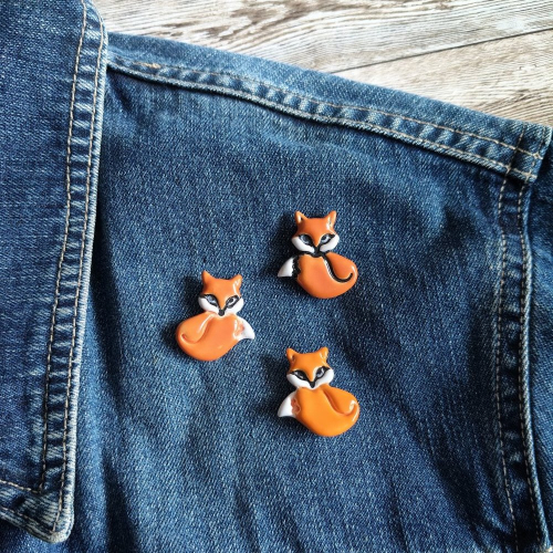 Przypinka / Pin - słodki Lisek