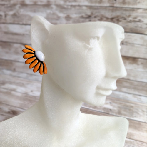 kolczyki ceramiczne kwiaty